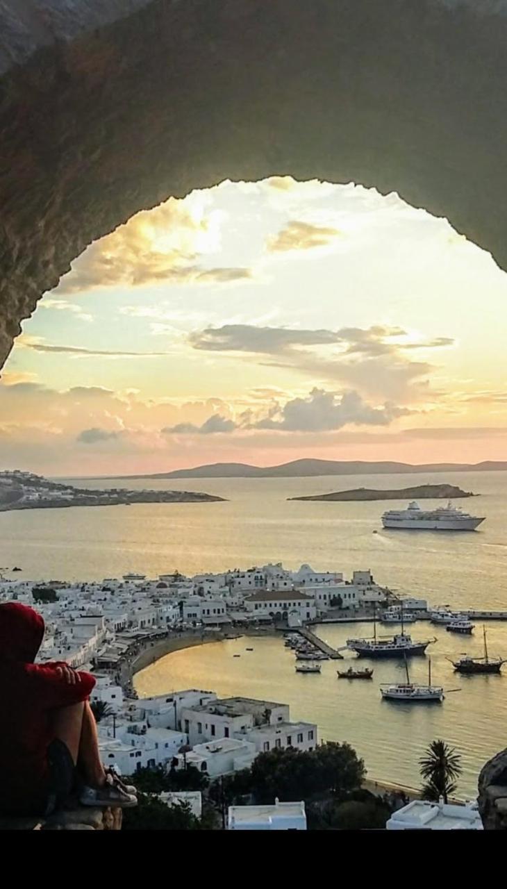 Mykonos Old Harbor Front Suite With Balcony Mykonos Town Exteriör bild