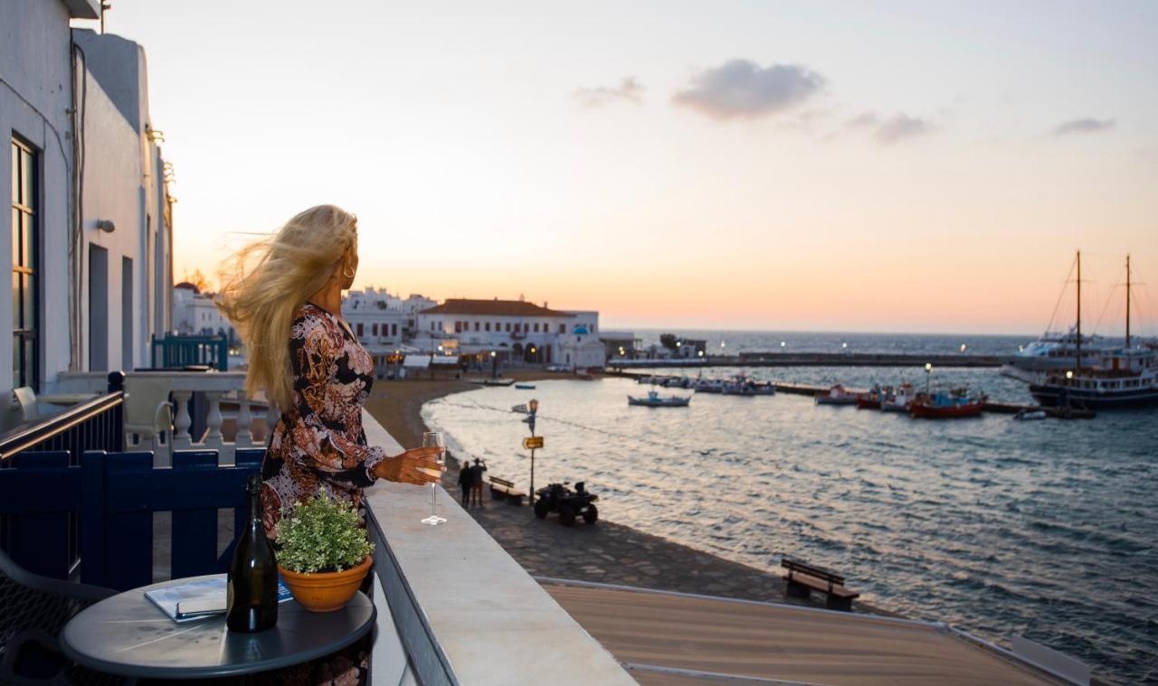 Mykonos Old Harbor Front Suite With Balcony Mykonos Town Exteriör bild